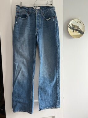 Abercrombie & Fitch Women's Light Blue Bootcut Jeans